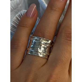 Unique Design 925 Sterling Silver Ring Size 6