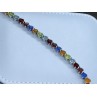 925 Sterling Silver Multicolor CZ Bracelet 7 In