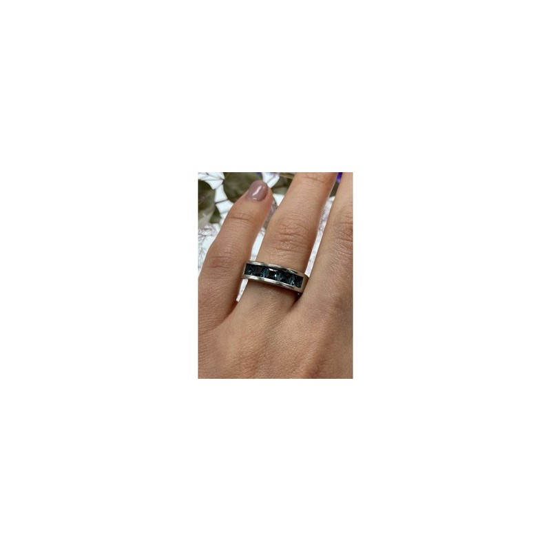 925 Sterling Silver Spinel Ring Size 7