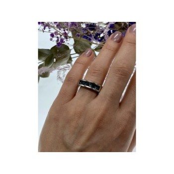 925 Sterling Silver Spinel Ring Size 7