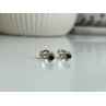 925 Sterling Silver Agate Stud Earrings