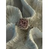 925 Sterling Silver Morganite & Beryl Ring Size 8