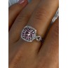 925 Sterling Silver Morganite & Beryl Ring Size 8