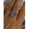 925 Sterling Silver Morganite & Beryl Ring Size 8