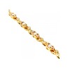 925 STERLING SILVER GOLD PLATED CZ BRACELET SIZE 7 IN