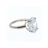 925 Sterling Silver CZ Ring Size 8 Seta