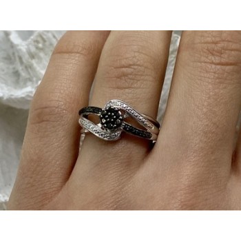 925 Sterling Silver Black Tourmaline (sherl) 