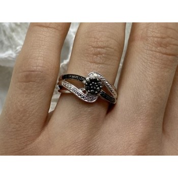 925 Sterling Silver Black Tourmaline (sherl) 