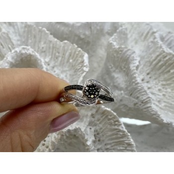 925 Sterling Silver Black Tourmaline (sherl) 