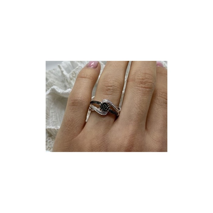 925 Sterling Silver Black Tourmaline (sherl) 