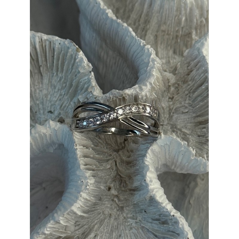 925 Sterling Silver Beryl Ring Size 9