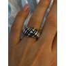 Unique Design 925 Sterling Silver Ring Size 7