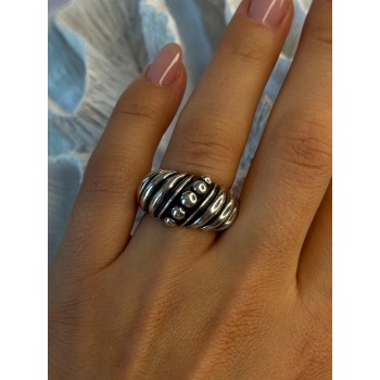 Unique Design 925 Sterling Silver Ring Size 7