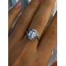 Shiny 925 Sterling Silver Cz Ring Size 8