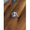 Shiny 925 Sterling Silver Cz Ring Size 8