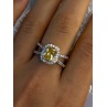 925 Sterling Silver Citrine & Beryl Ring Size 8