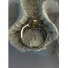 925 Sterling Silver Citrine & Beryl Ring Size 8