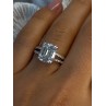 Beautiful 925 Sterling Silver Cz Ring Size 7