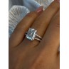 Beautiful 925 Sterling Silver Cz Ring Size 7