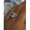 Beautiful 925 Sterling Silver Cz Ring Size 7