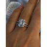 Beautiful 925 Sterling Silver Cz Ring Size 7