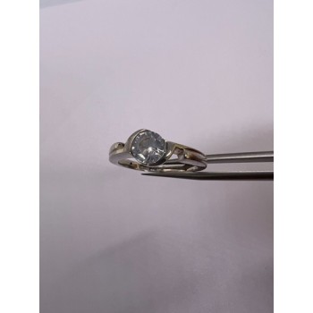 925 Sterling Silver CZ Ring Size 8.5
