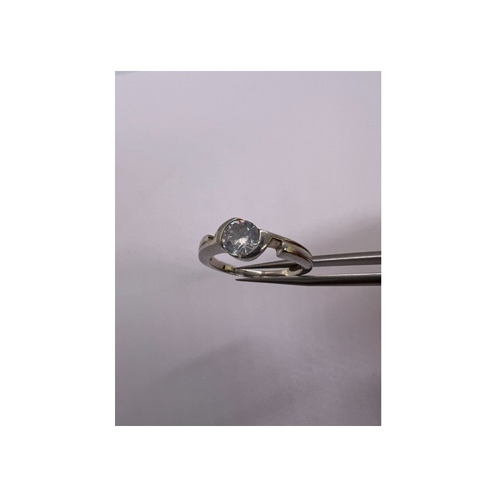 925 Sterling Silver CZ Ring Size 8.5