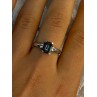 925 Sterling Silver Alexandrite & Beryl Ring Size 8