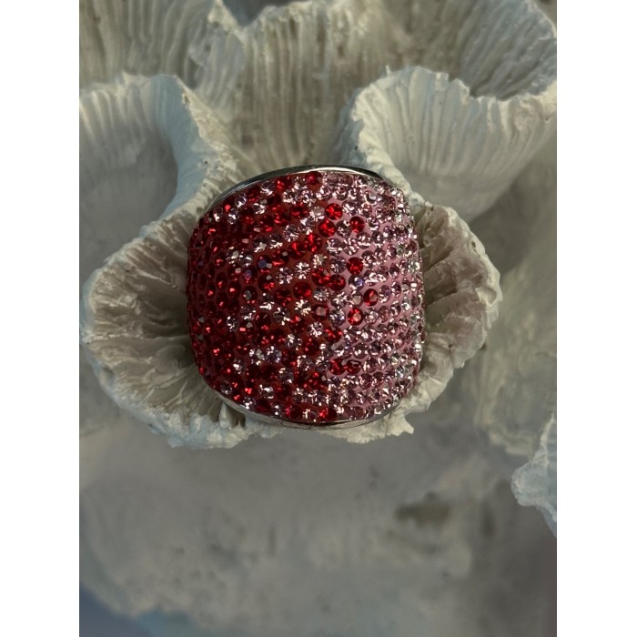 Beautiful Design 925 Sterling Silver Cz Ring Size 7