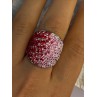 Beautiful Design 925 Sterling Silver Cz Ring Size 7