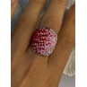 Beautiful Design 925 Sterling Silver Cz Ring Size 7