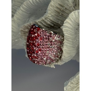 Beautiful Design 925 Sterling Silver Cz Ring Size 7