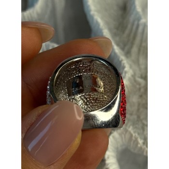 Beautiful Design 925 Sterling Silver Cz Ring Size 7