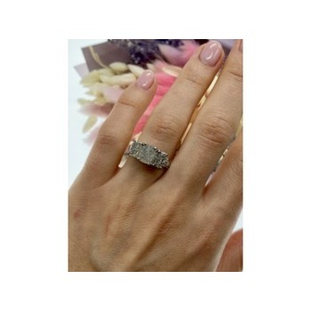 925 Sterling Silver CZ Ring Size 7