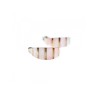 925 Sterling Silver Gold Plated Pink Mother Of Pearl Stud Earrings