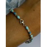 Beautiful 925 Sterling Silver Turquoise Bracelet Length 7