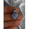 925 Sterling Silver Tanzanite Pendant Length 0.90 Inch
