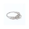 925 Sterling Silver White Topaz Ring Size 7