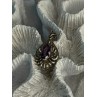 Classy 925 Sterling Silver Amethyst Pendant Length 1.20 Inch
