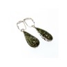 925 Sterling Silver Green Jasper Earrings