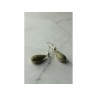 925 Sterling Silver Green Jasper Earrings