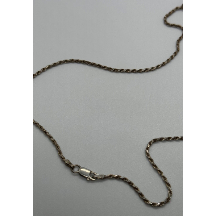 925 STERLING SILVER TOPAZ NECKLACE ITALY