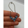 925 STERLING SILVER TOPAZ NECKLACE ITALY