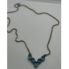 925 STERLING SILVER TOPAZ NECKLACE ITALY