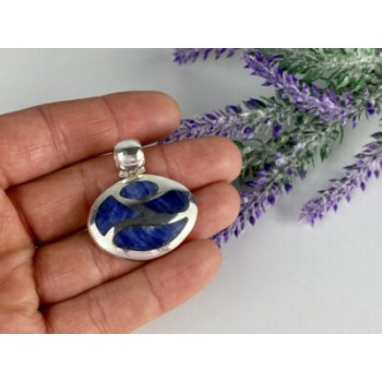 925 STERLING SILVER SODALITE PENDANT