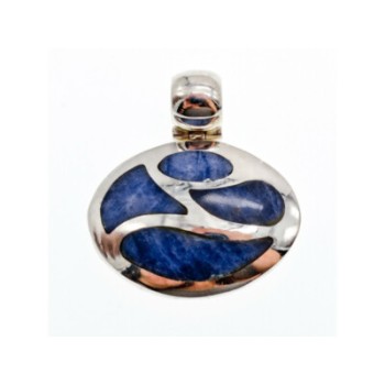 925 STERLING SILVER SODALITE PENDANT