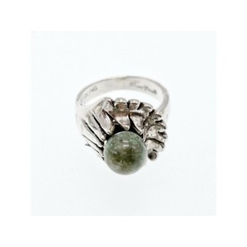 925 Sterling Silver Jasper Ring Size 6.5