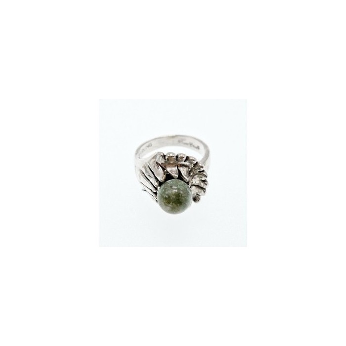 925 Sterling Silver Jasper Ring Size 6.5