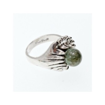 925 Sterling Silver Jasper Ring Size 6.5