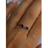 925 Sterling Silver Purple Tourmaline Ring Sizable